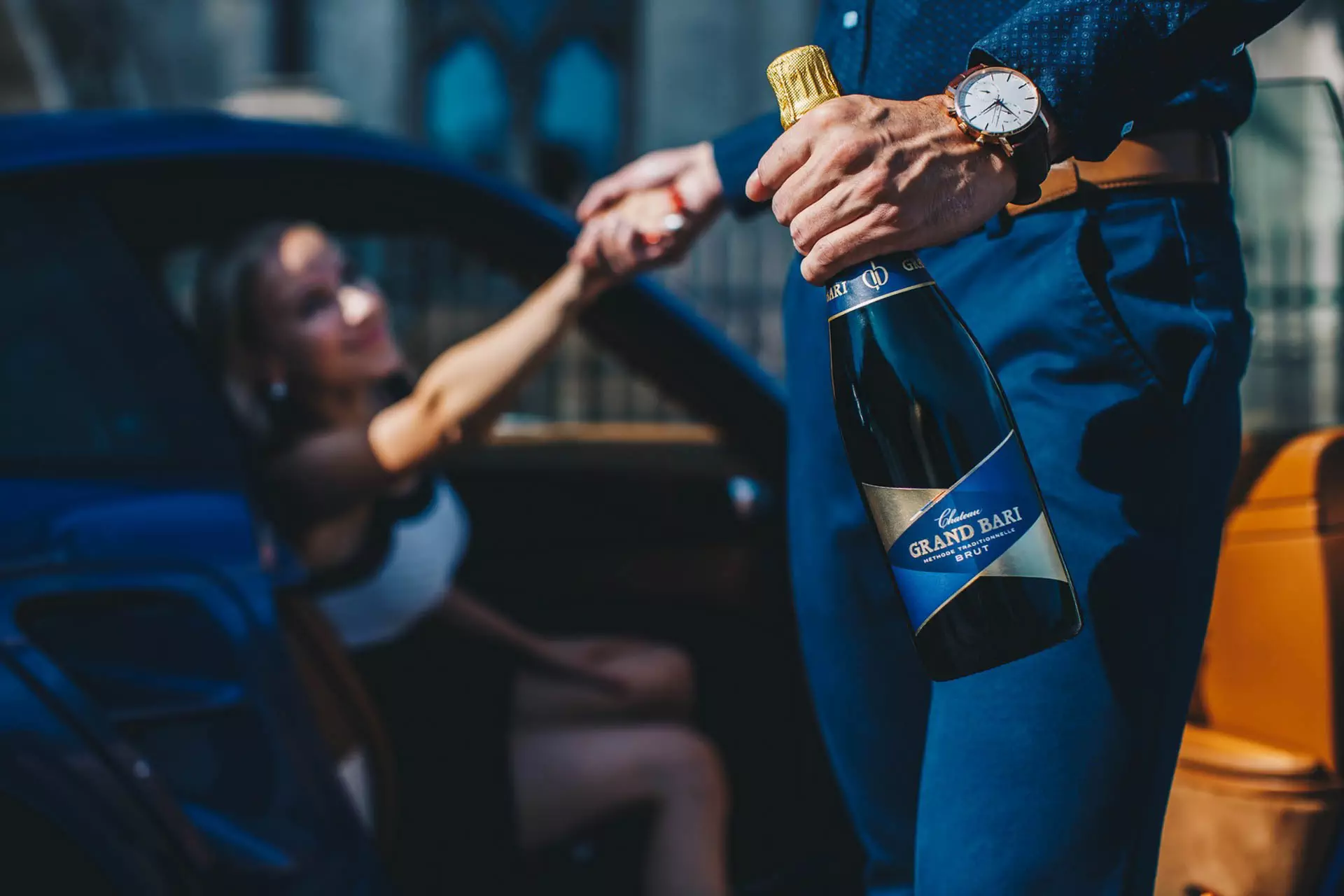 Fotenie pre marketingovú kampaň vína Grand bari na rande
